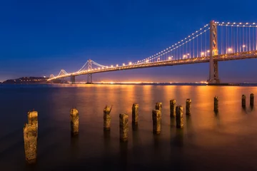Foto op Plexiglas San Francisco Bay Bridge © nstanev