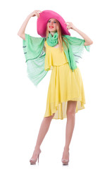 Young woman in summer clothing