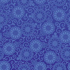 菊唐草　和風　背景