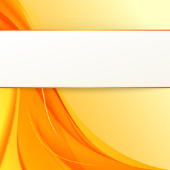 Obraz premium Cover with orange smoke on yellow background.