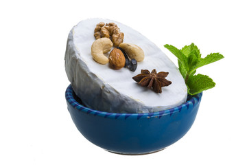 Fresh soft brie cheese