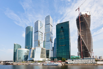 Fototapeta na wymiar Moscow City Skyline