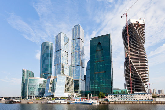 The Moscow City skyline