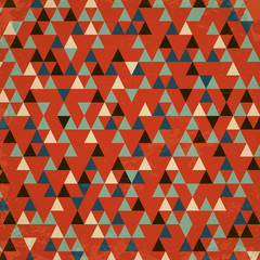 red retro triangular background