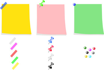 Blank Note and Push Pin