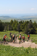Fototapeta premium paysage vtt