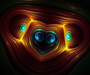 Coala bear.Computer generated fractal artwork.