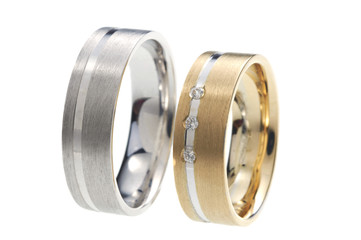 Wedding rings isolated