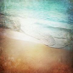 Fototapeta na wymiar Grunge Beach Background Paper