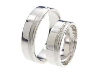 Wedding rings isolated