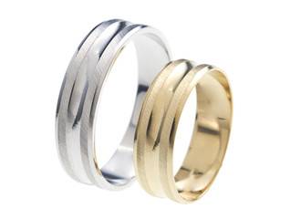 Wedding rings isolated