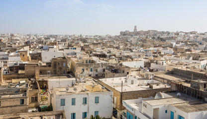 old houses in medina in Sousse, Tunisia