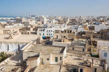 Fototapeta premium old houses in medina in Sousse, Tunisia
