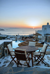 Hotel view of Mykonos