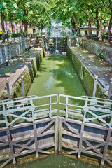 Obraz premium Ecluse des Morts, canal Saint-Martin, Paris