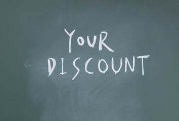 Obraz premium your discount sign