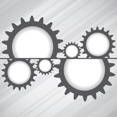 Abstract vector gear background