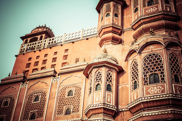 Fototapeta na wymiar Hawa Mahal, Pałac Wiatrów, Jaipur, Radżastan, Indie