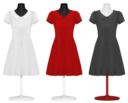 Classic Women's Plain Dress Template