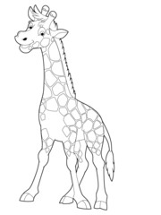 Cartoon safari - coloring page - illustration for the children