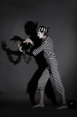 portrait of mime prisoner