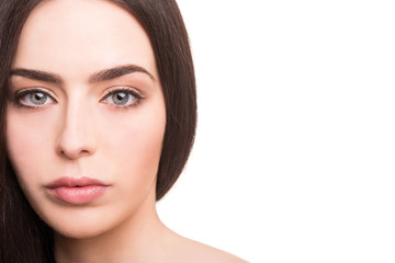 Fototapeta premium Young woman with beautiful healthy face