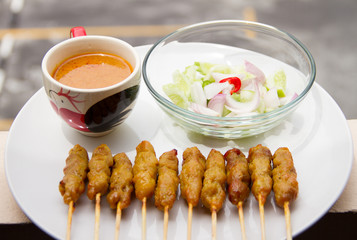 Satay pork