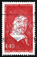 Postage stamp France 1996 Rene Descartes, Philosopher