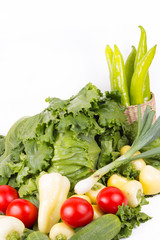  fresh vegetable isolated on a white background
