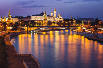 Fototapeta na wymiar Moscow Kremlin in Twilight