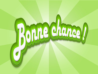 Carte BONNE CHANCE (succès réussite message félicitations voeux)