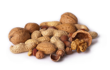 Nuts isolated on white