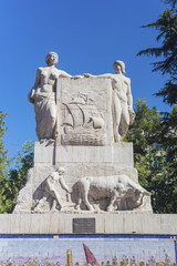 Spain Square in Mendoza, Argentina.