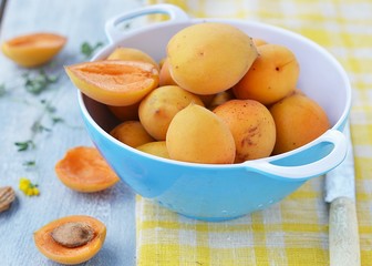 Naklejka na ściany i meble apricot fruits