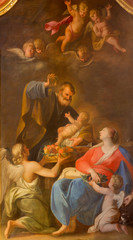 Fototapeta premium Vienna - Holy Family paint in Jesuits church