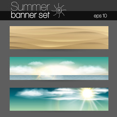 Summer Banner set