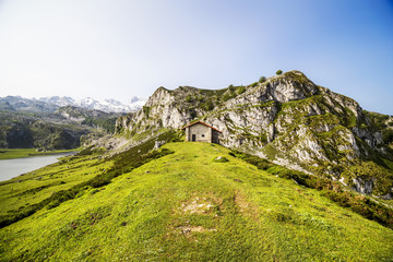 Mountain retreat in the lakes of Covadonga, Asturias , Spain