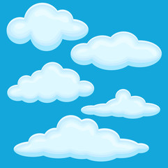 Cloud Vector Illustration Set