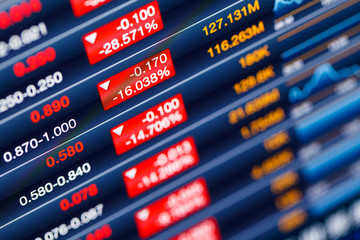 Obraz premium Recession of stock market