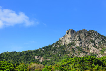 Fototapeta na wymiar Lion Rock mountain