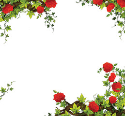 The rose frame - border - template © honeyflavour