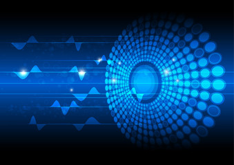 abstract satellite signal communication technology background