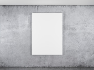 blank frame on a concrete wall