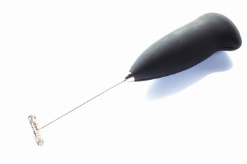 Milk stream foamer isolated on white background