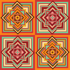 Geometric ethnic seamless pattern