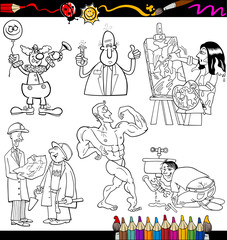 people occupations coloring page