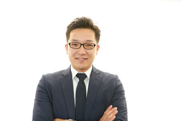 笑顔のビジネスマン