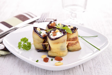 eggplant rolled with cheese