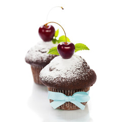 fresh chocolate muffins