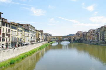 Obraz premium Famous Ponte Vecchio in Florence, Italy